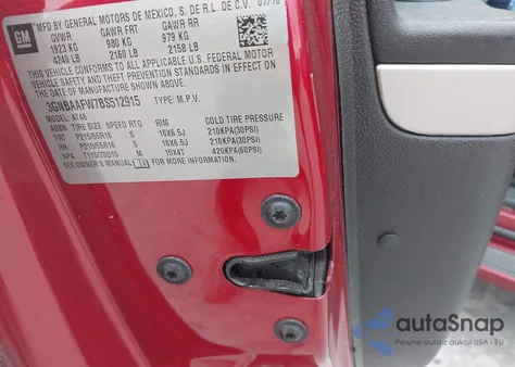 2011 Chevrolet Hhr Ls z USA, uszkodzony, nr VIN 3GNBAAFW7BS512915